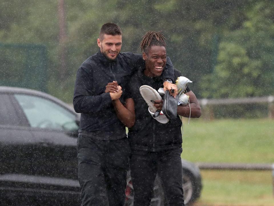 Okay Yokuslu and Brandon Thomas-Asante meet up on day one of 2023/24