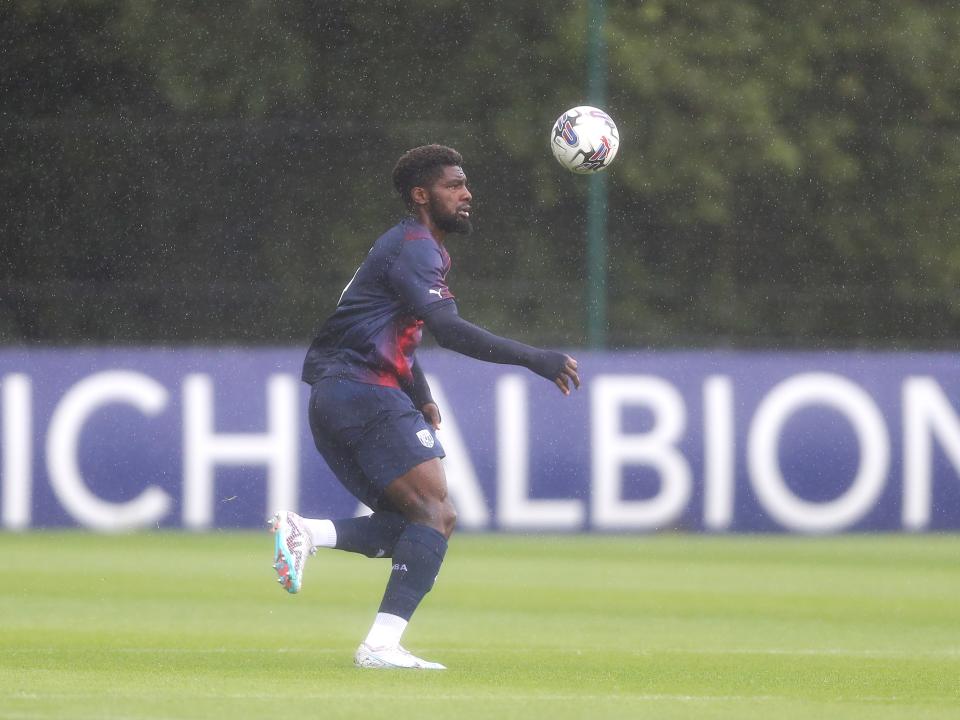 An image of Cedric Kipre against Shrewsbury