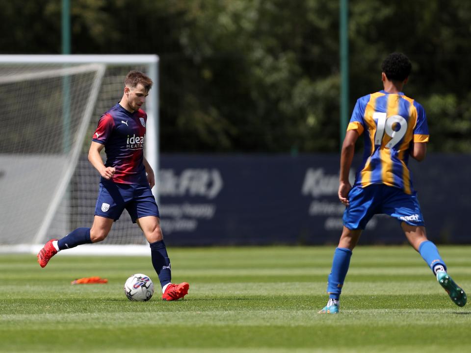 An image of Jayson Molumby against Shrewsbury