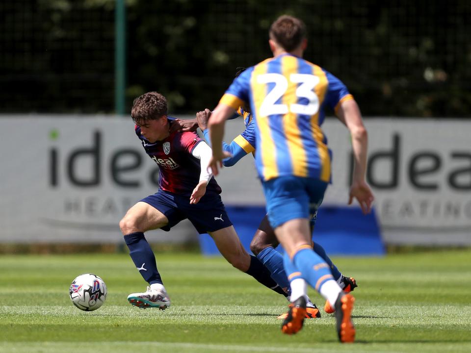 An image of Tom Fellows against Shrewsbury