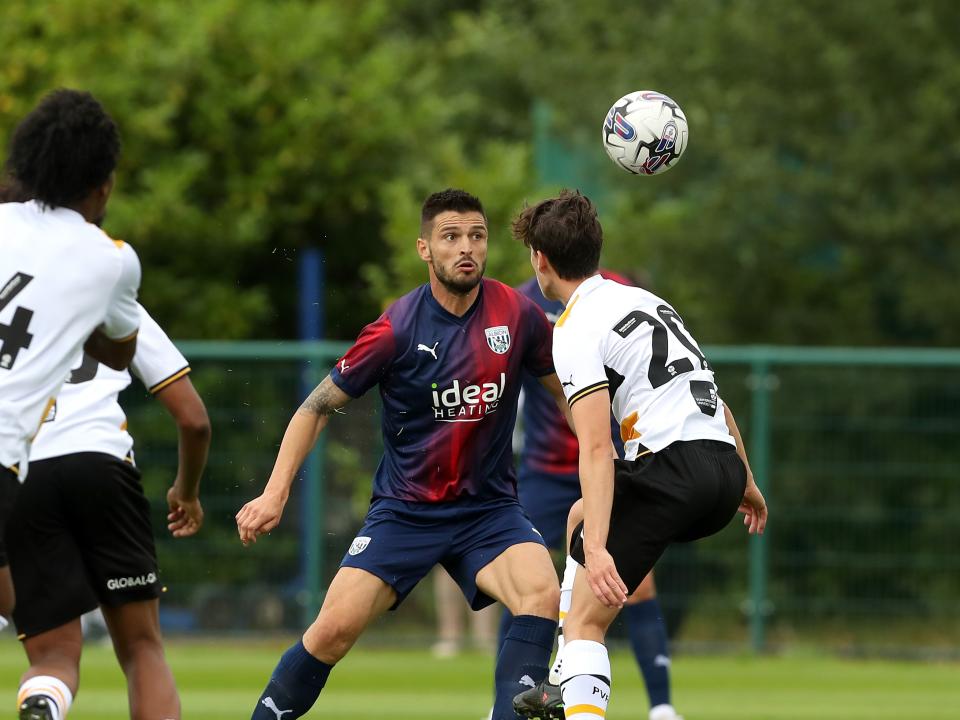 Okay Yokuslu in pre-season action against Port Vale 