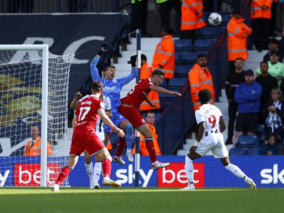 Alex Palmer in action against Middlesbrough