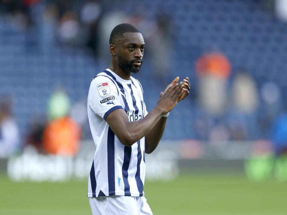 Semi Ajayi applauds supporters after beating Middlesbrough