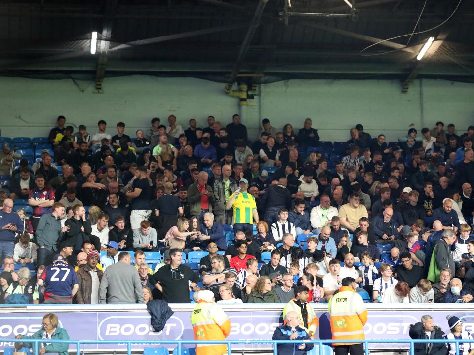West Bromwich Albion fans at Leeds