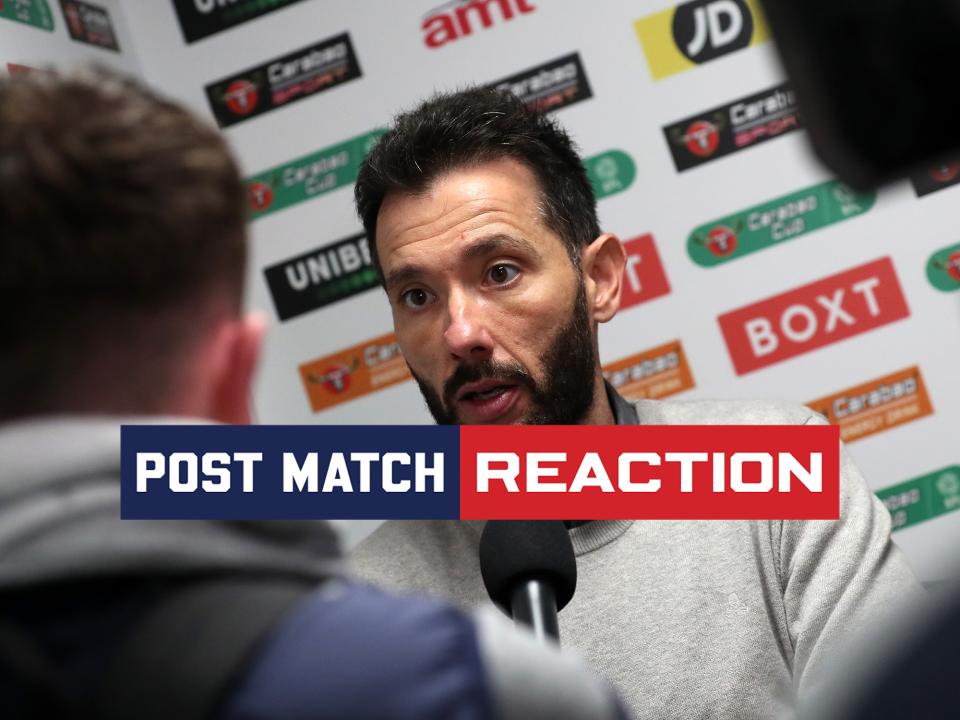 Carlos Corberán is interviewed after Albion's draw at Leeds