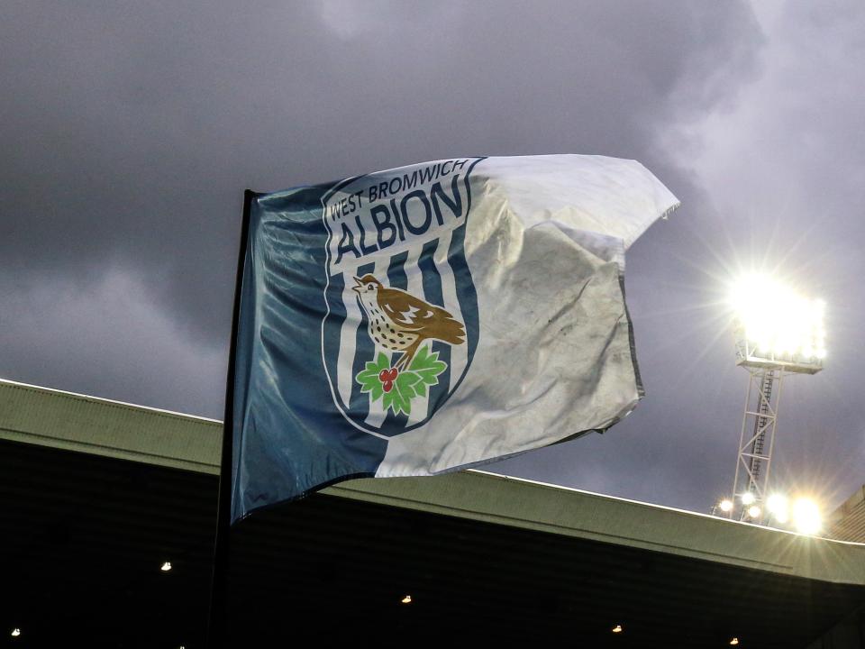 An Albion flag waving at The Hawthorns 