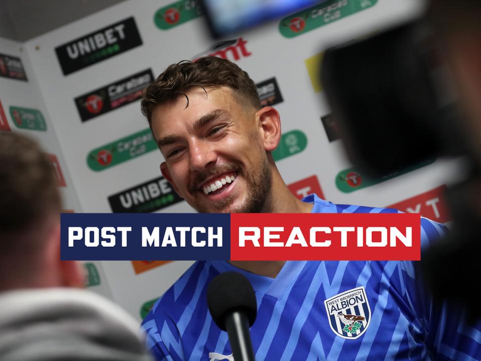 Alex Palmer chats to WBA TV after Albion's game against Leeds