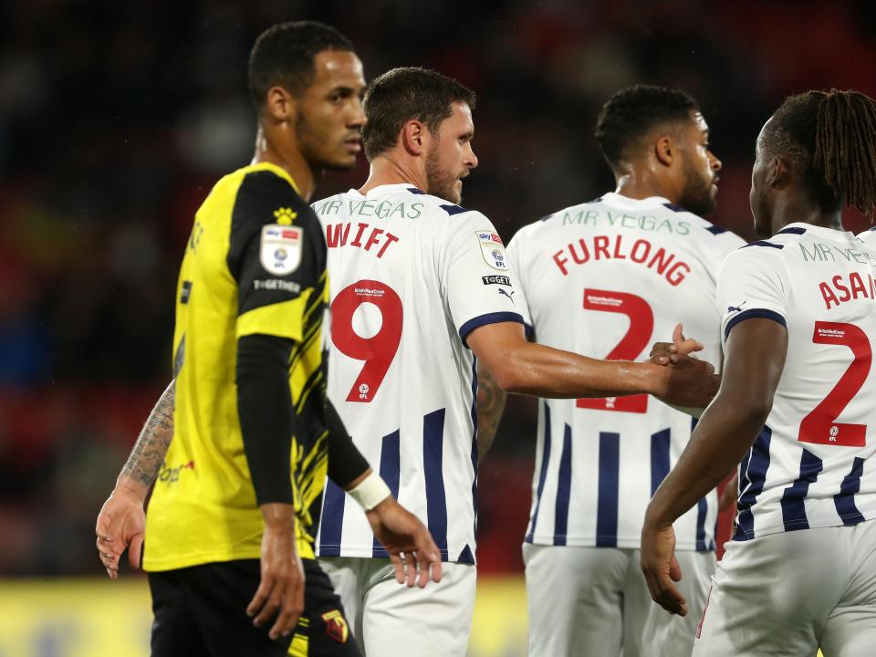 Albion in action against Watford.