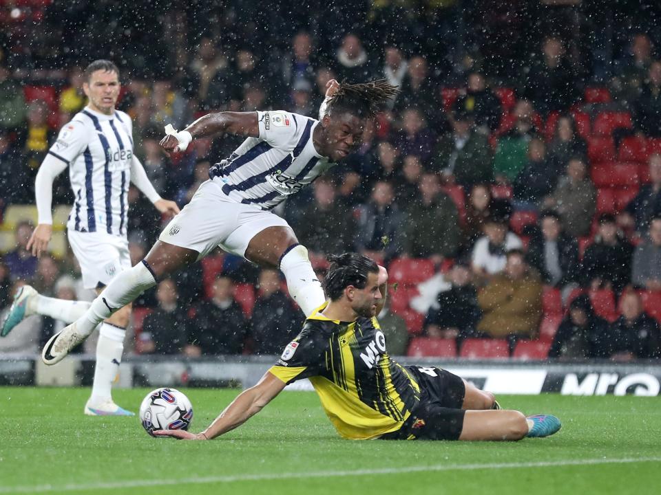 Albion in action against Watford.