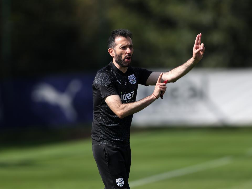 Albion players take part in training over the international break.