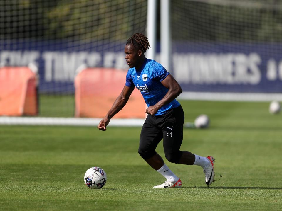 Albion players take part in training over the international break.