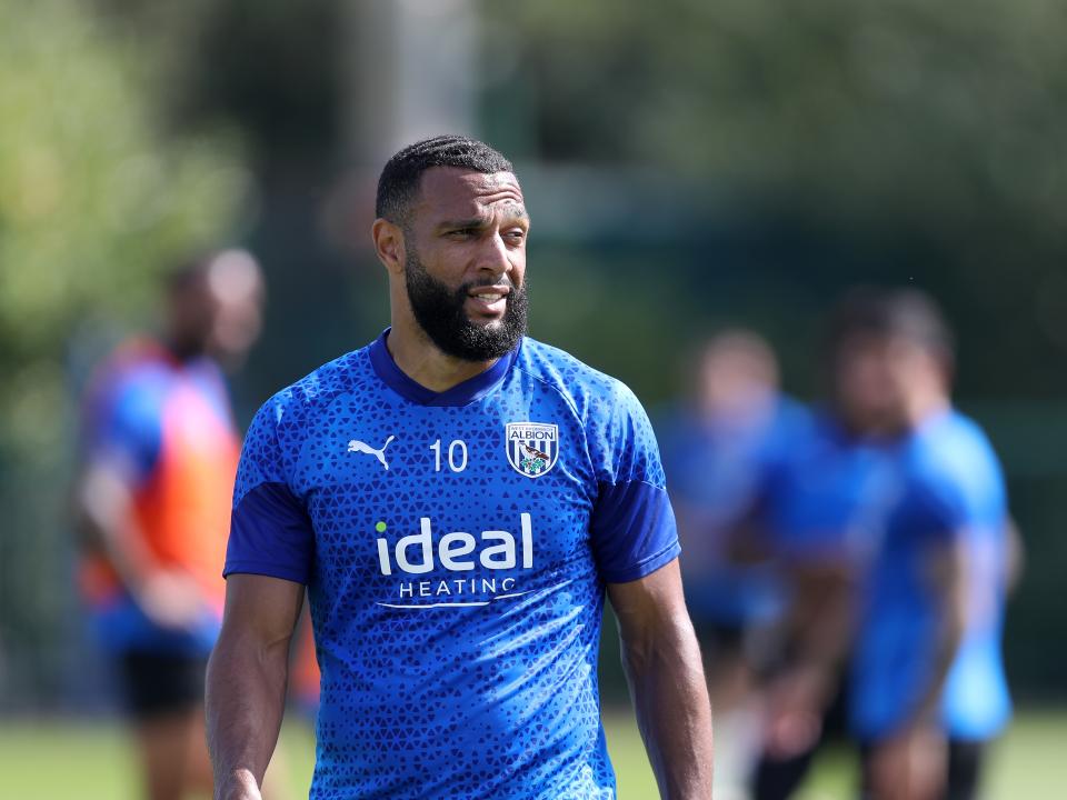Albion players take part in training over the international break.