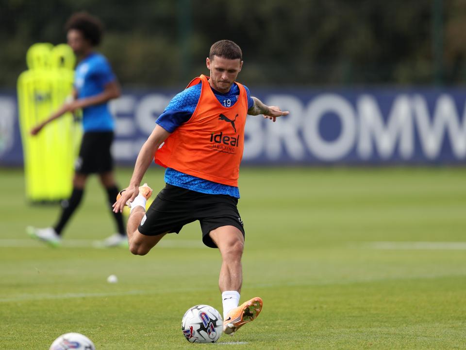 Albion players take part in training over the international break.