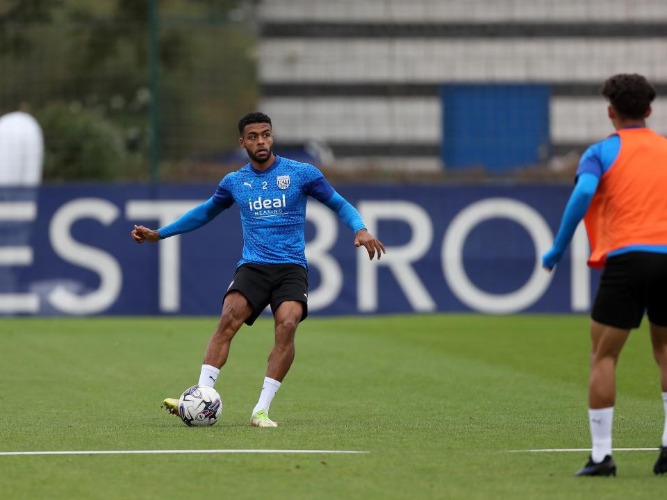 Albion players in training.