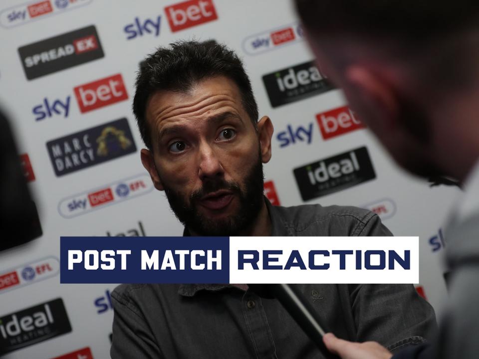 Carlos Corberán is interviewed after Albion's defeat to Huddersfield