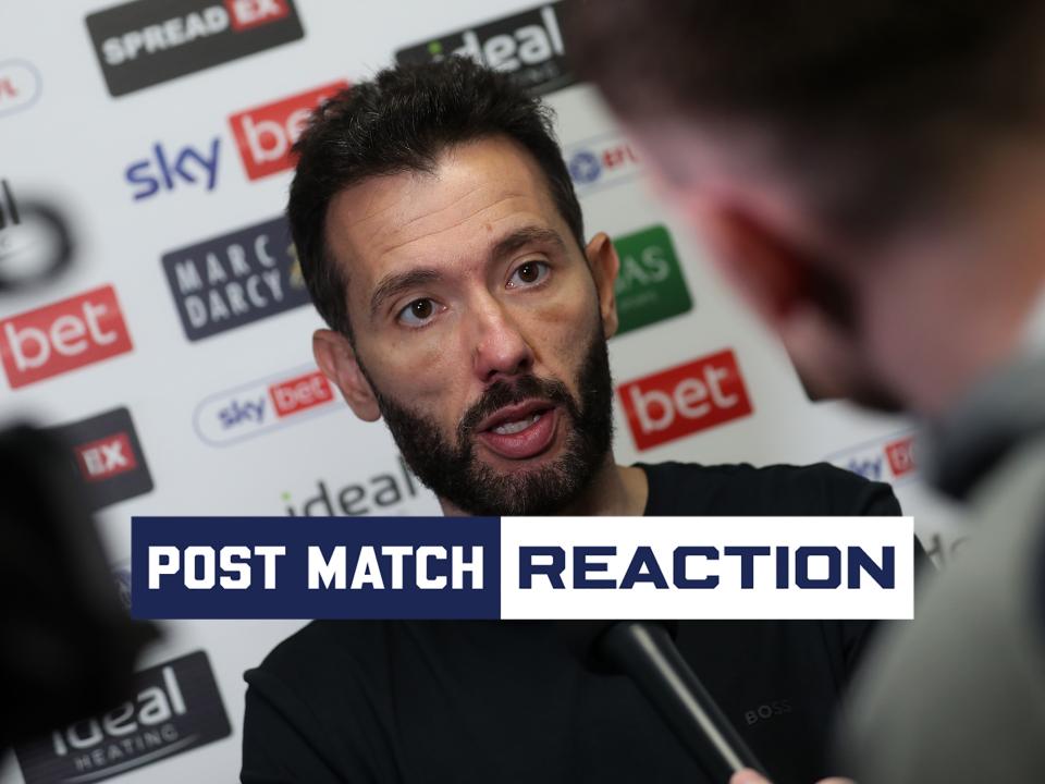 Carlos Corberán is interviewed after Albion's draw against Millwall