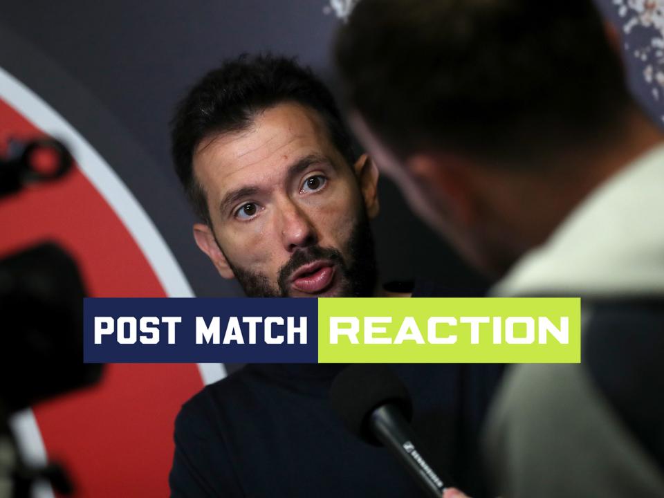 Carlos Corberán is interviewed following Albion's draw at Bristol City 