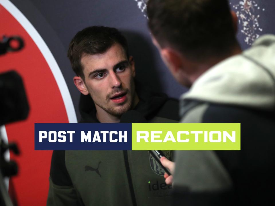 Jayson Molumby is interviewed after Albion's draw at Bristol City