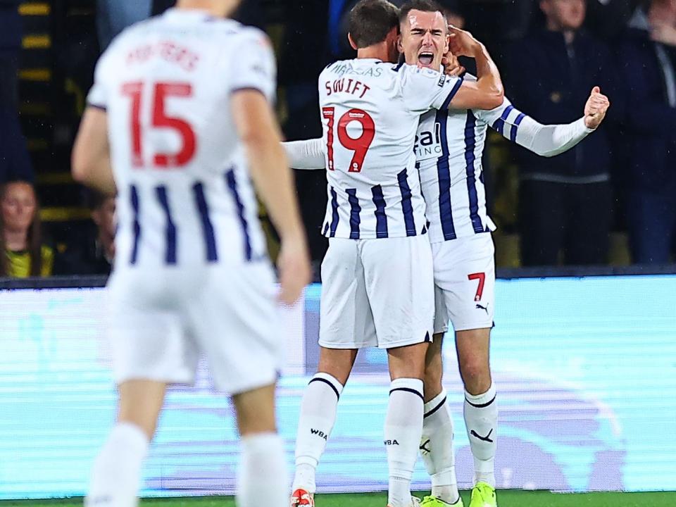 Albion in action against Watford.