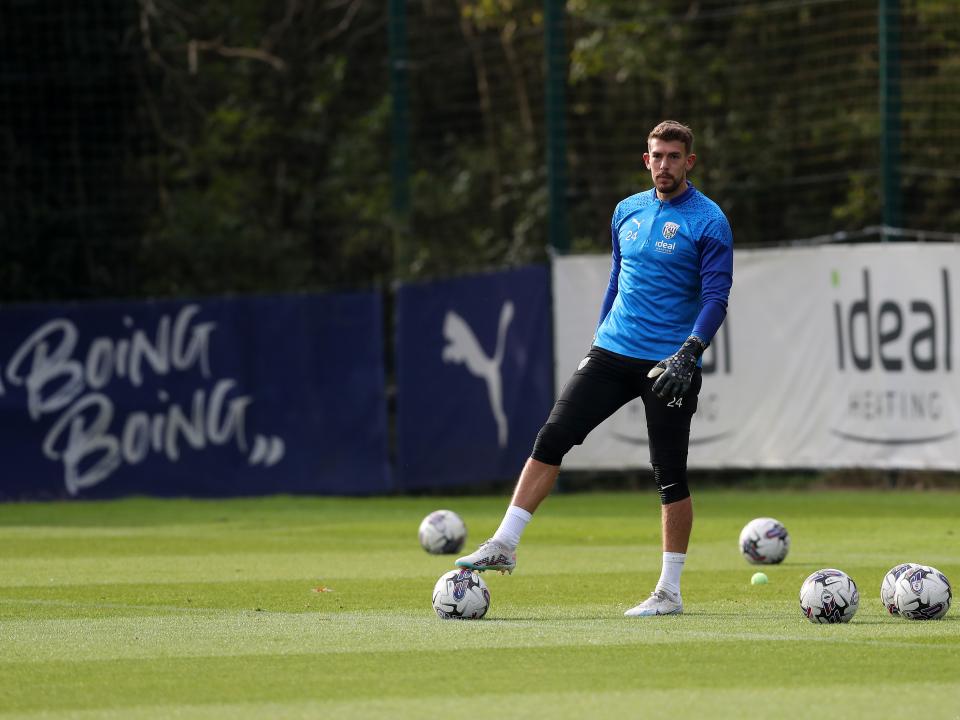 Albion players in training.