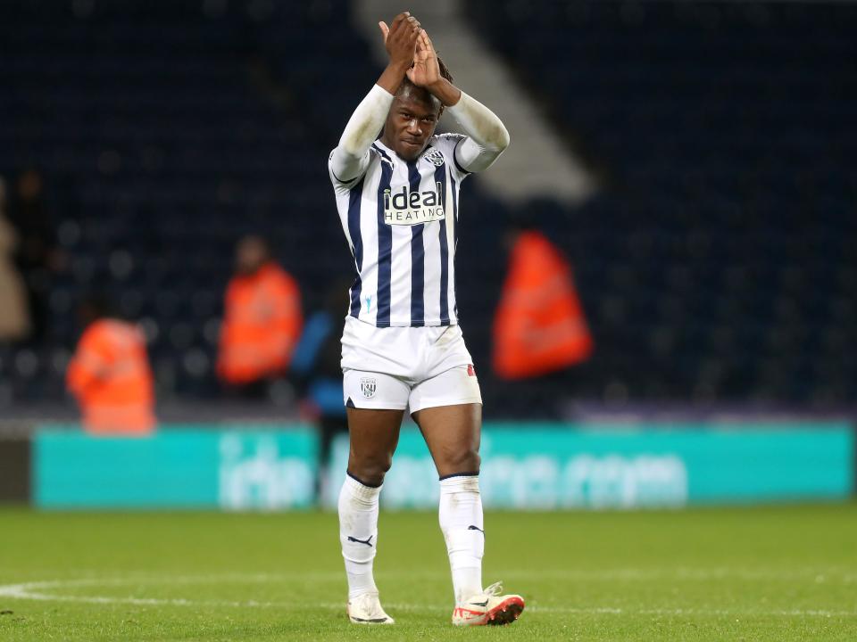 Brandon Thomas-Asante applauds supporters