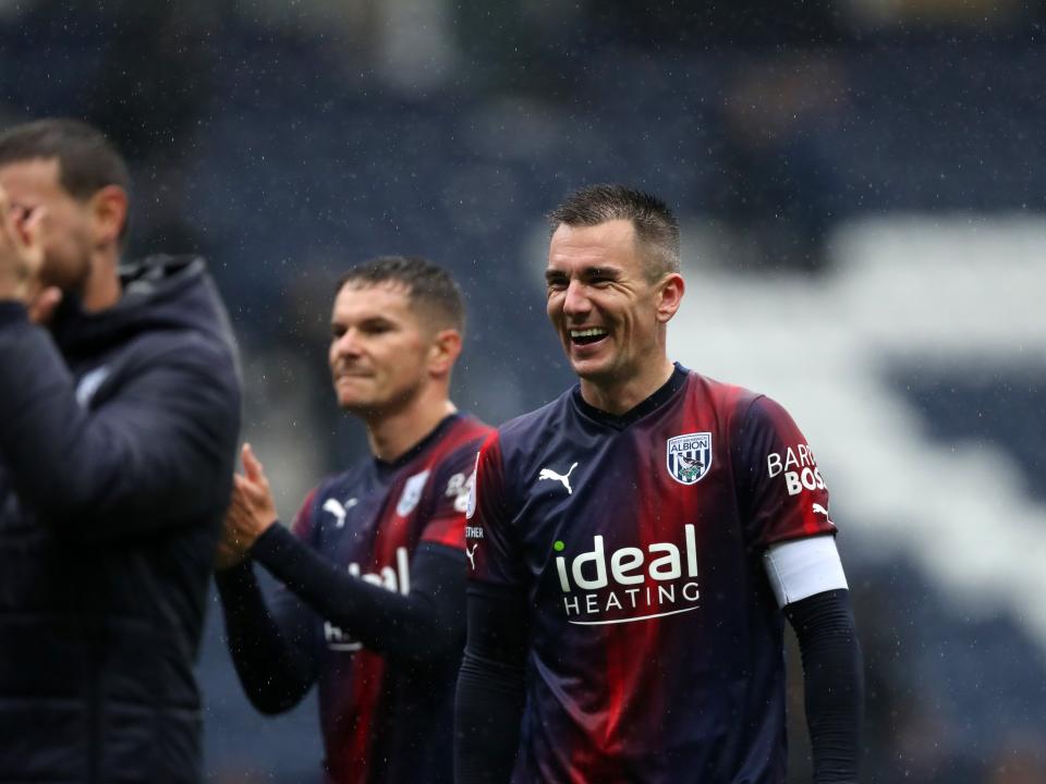 Jed Wallace smiles at full time
