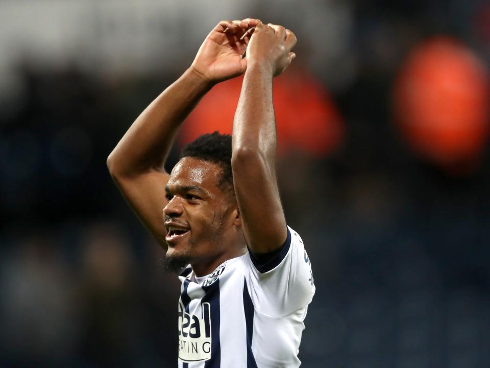 Grady Diangana celebrates victory after the final whistle