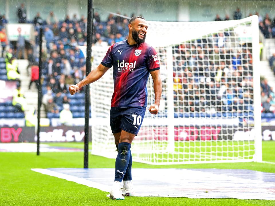 Matt Phillips celebrates after scoring against Preston