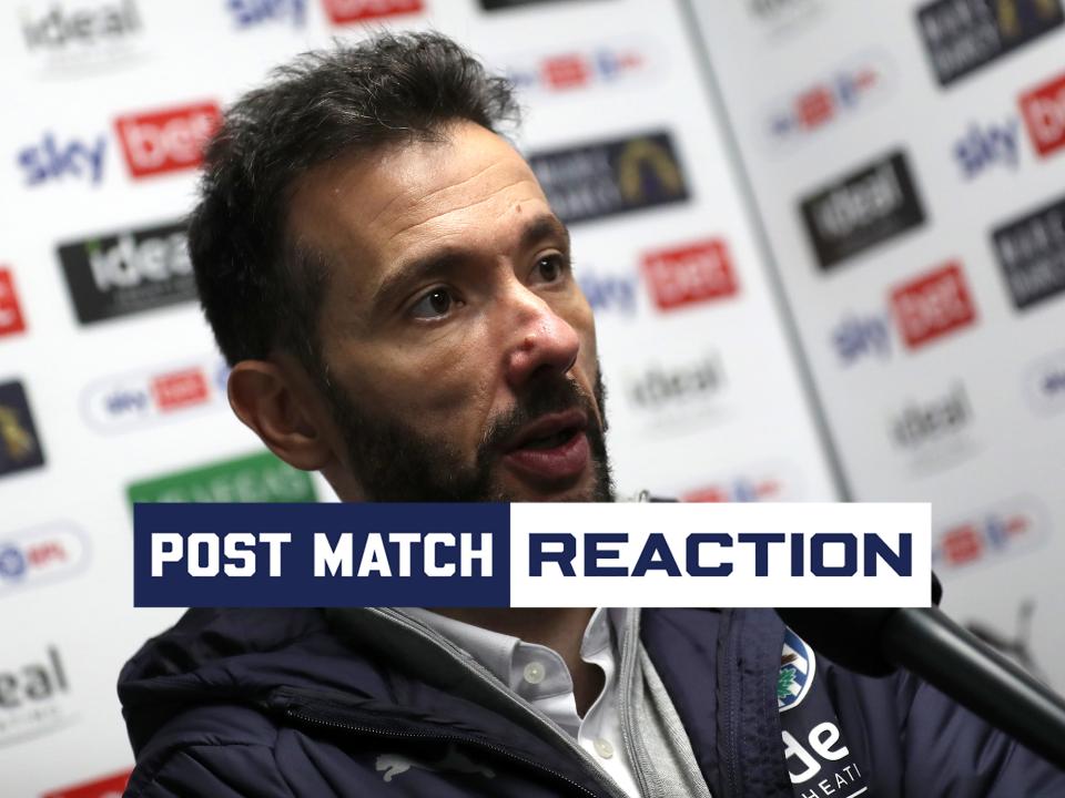 Carlos Corberán is interviewed after Albion's win against QPR