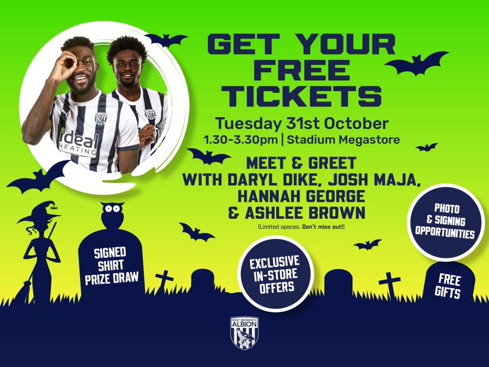 Meet and greet Halloween graphic