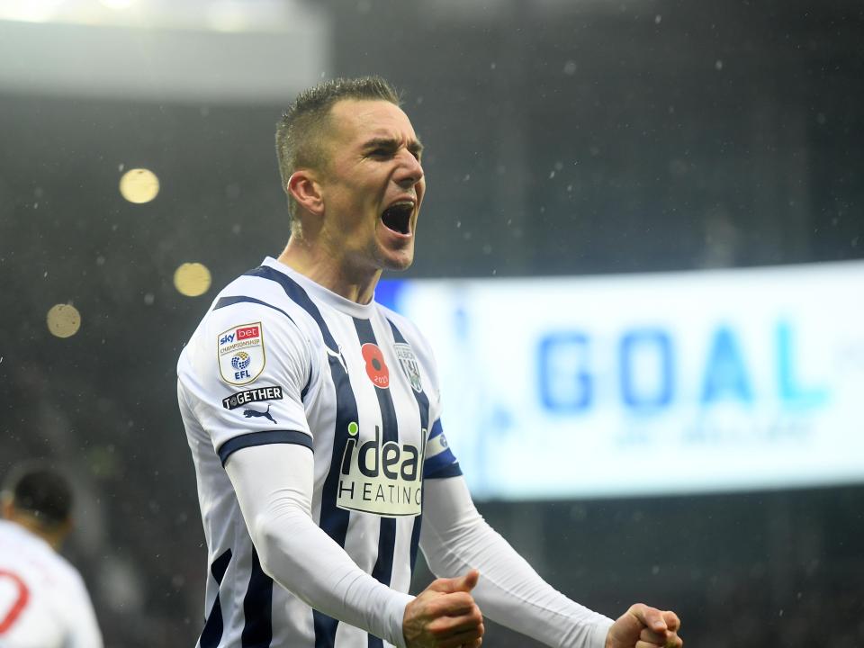 Jed Wallace celebrates.
