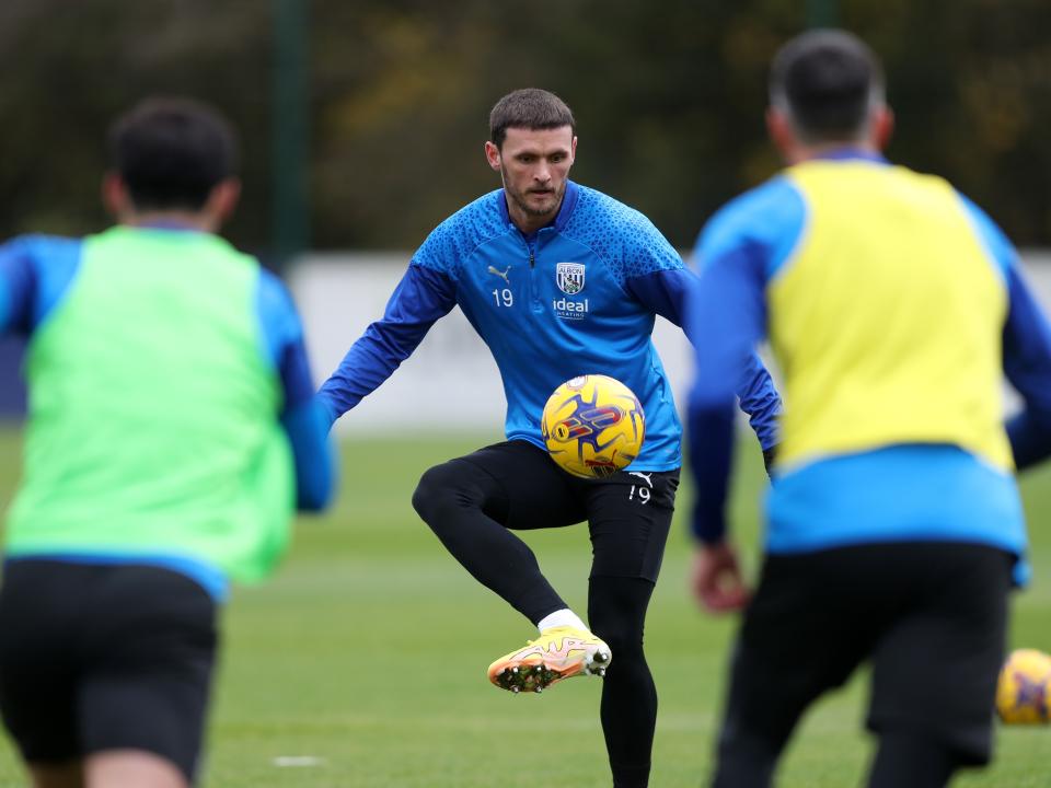 John Swift on the ball in training 