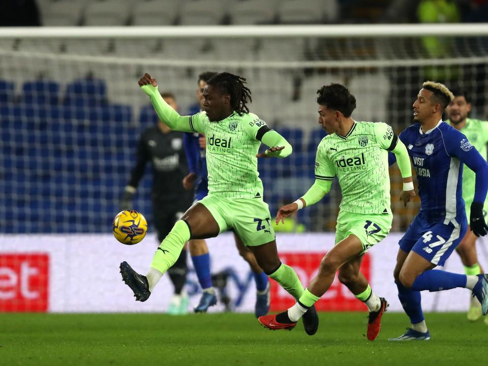 Brandon Thomas-Asante in action against Cardiff