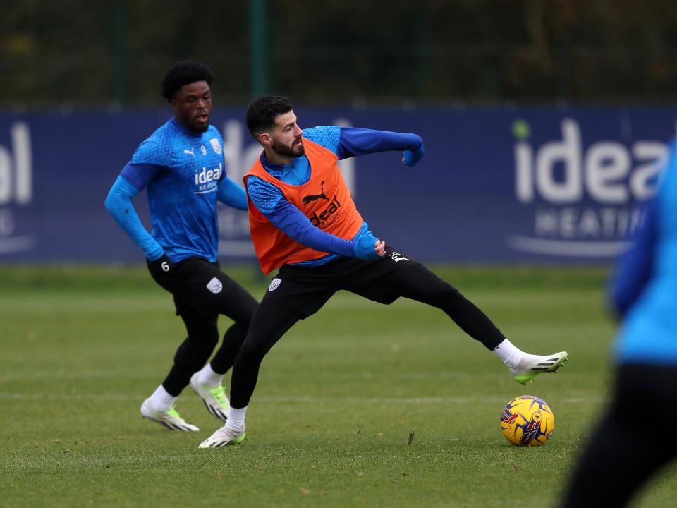 Pipa on the ball in training 