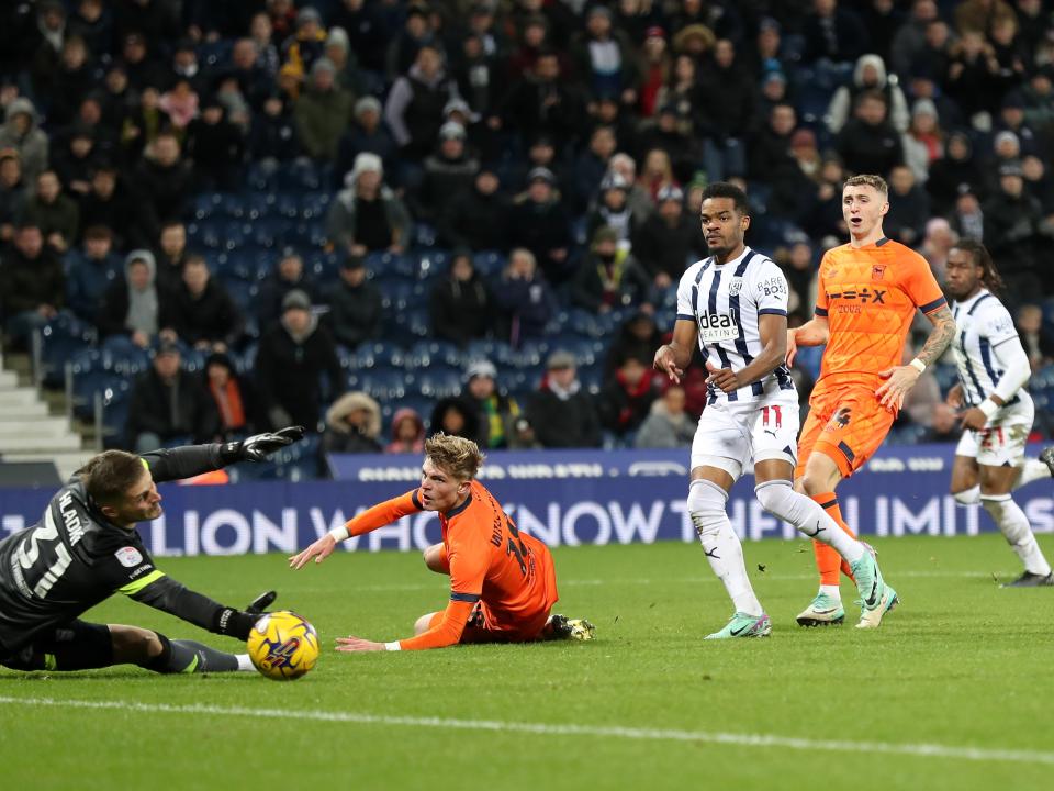 Grady Diangana scores against Ipswich