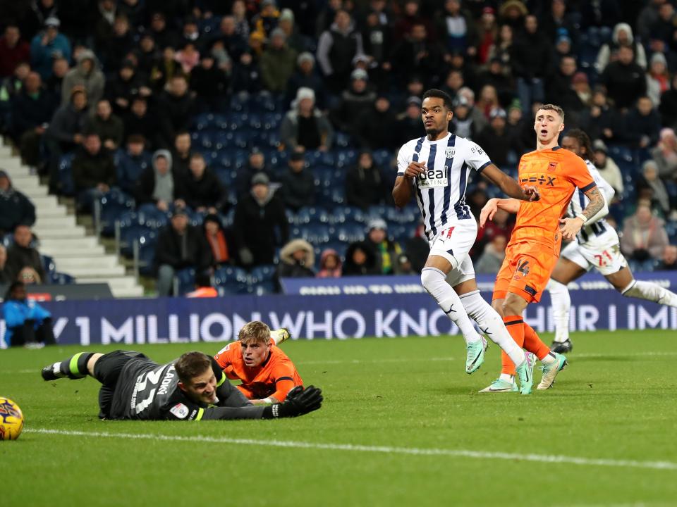 Grady Diangana scores against Ipswich