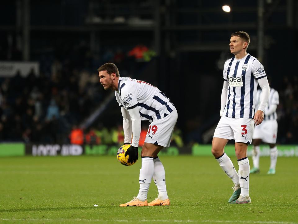 John Swift puts the ball down to take a free-kick against Ipswich 