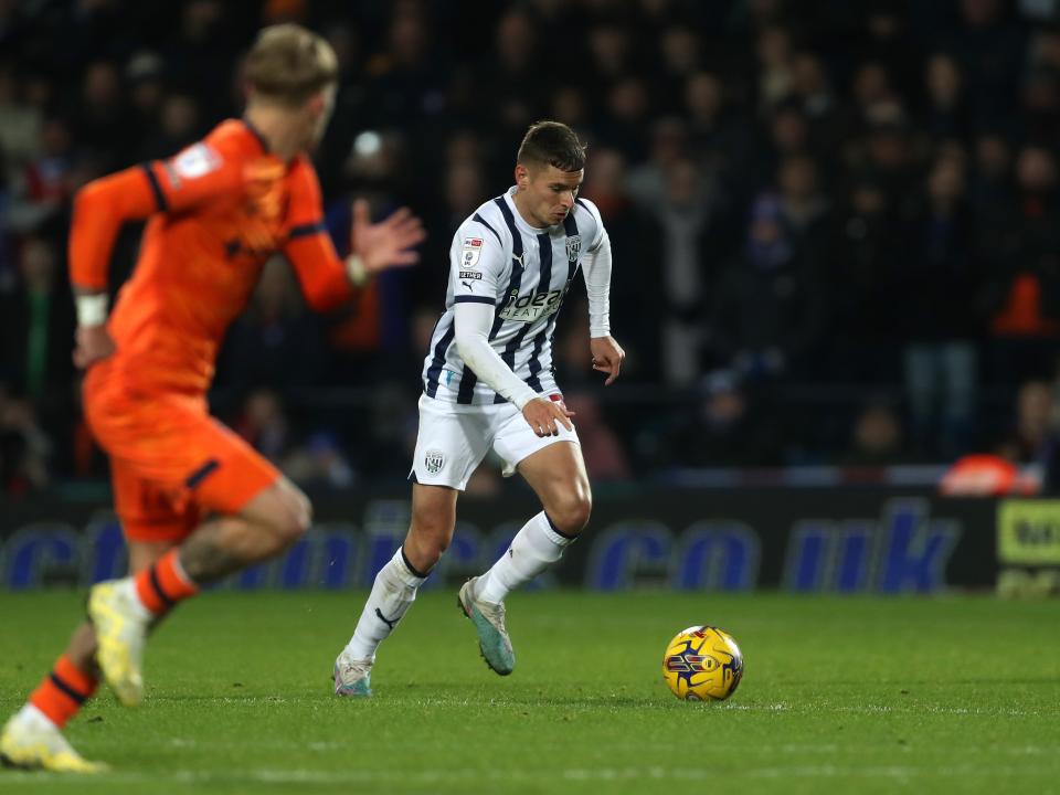 Conor Townsend on the ball against Ipswich 