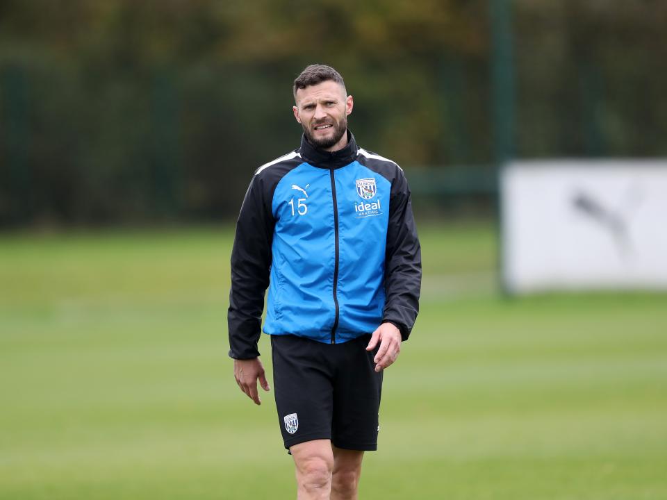 Albion players in training.