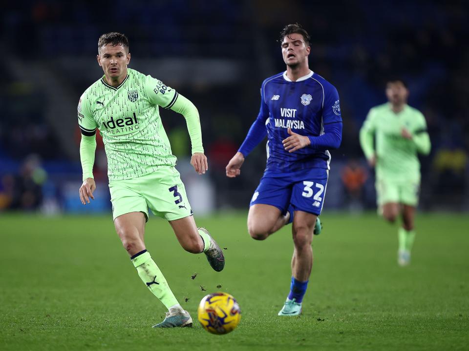 Conor Townsend in action against Cardiff City