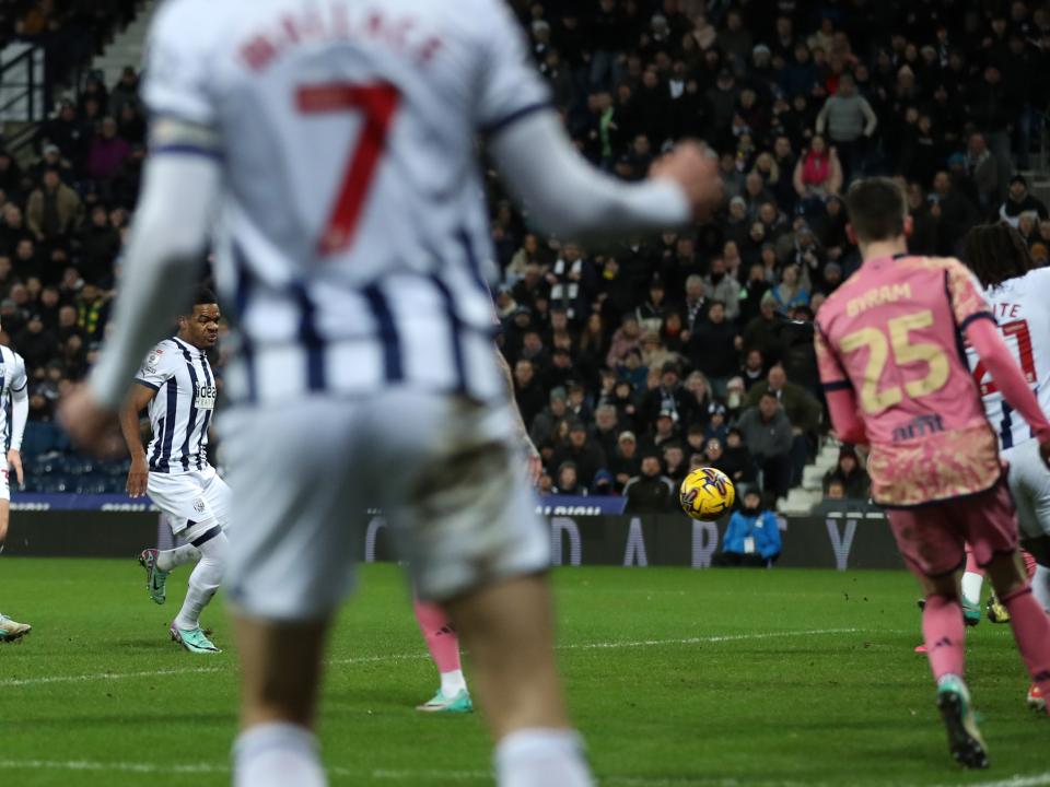Grady Diangana scores against Leeds