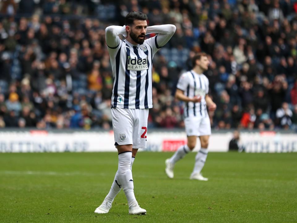 Pipa is left frustrated with his hands on his head after seeing a shot saved