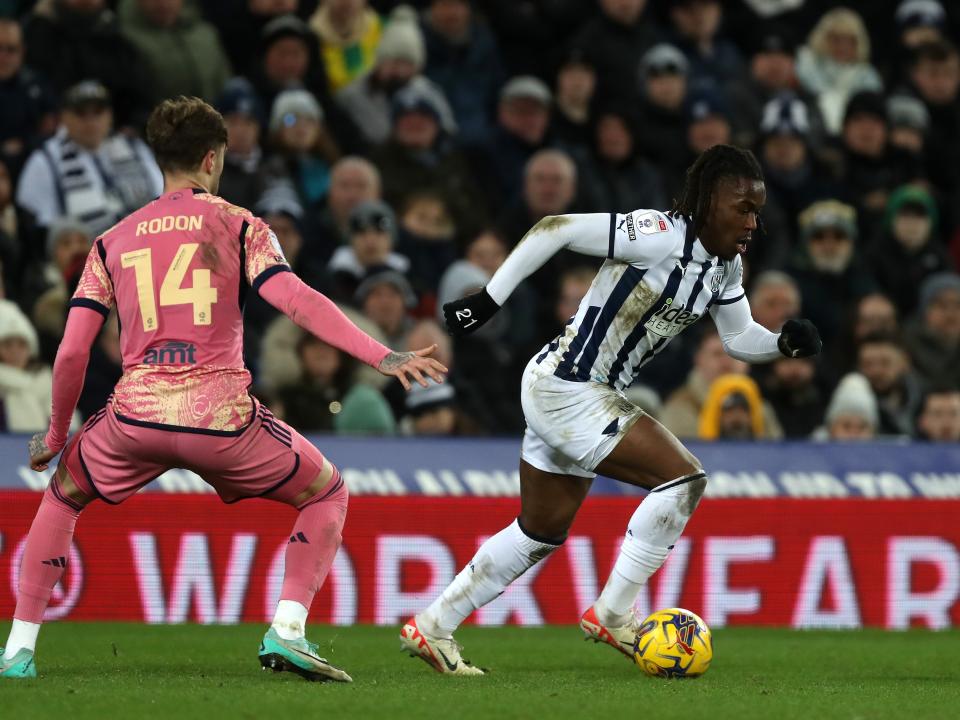 Brandon Thomas-Asante on the ball against Leeds