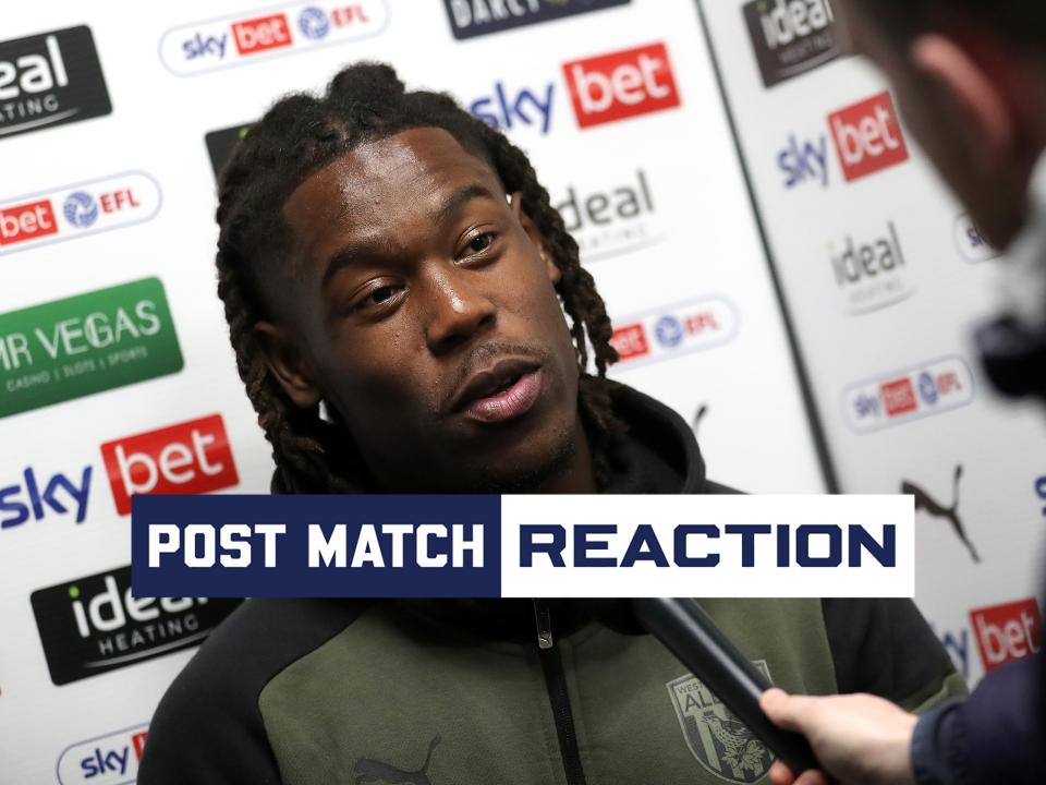 Brandon Thomas-Asante is interviewed after Albion's draw against Stoke