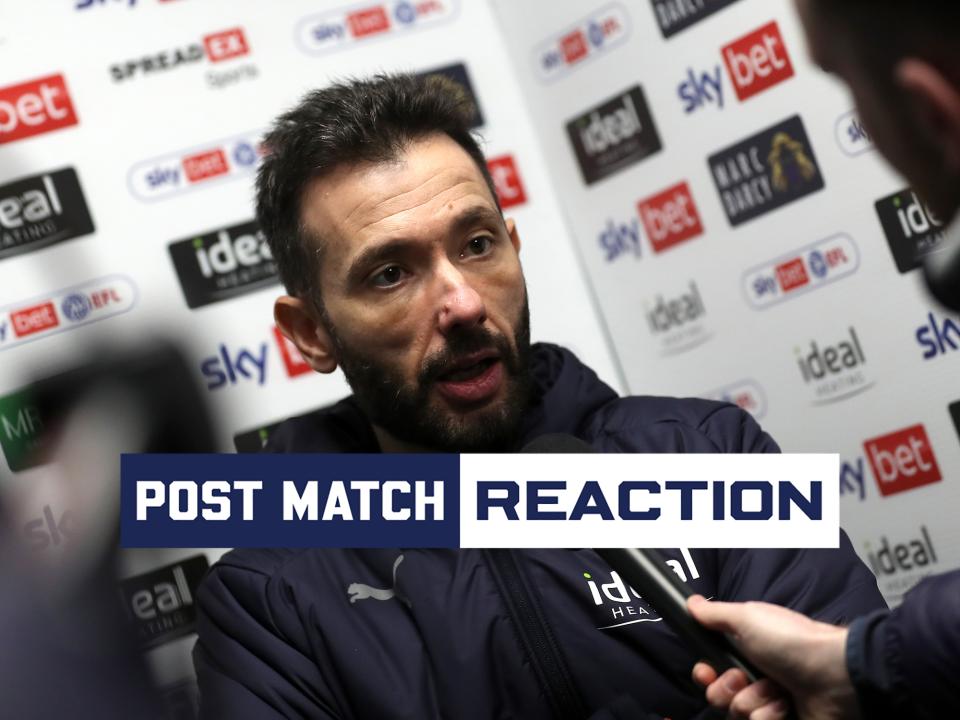 Carlos Corberán is interviewed after Albion's win against Norwich