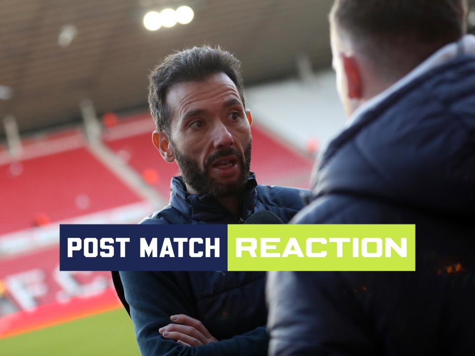 Carlos Corberán is interviewed after Albion's defeat against Sunderland