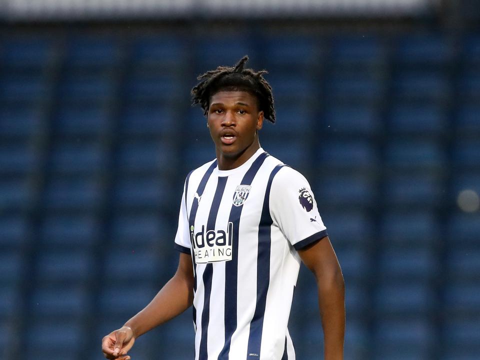 Aaron Harper-Bailey in action during a PL2 game at The Hawthorns