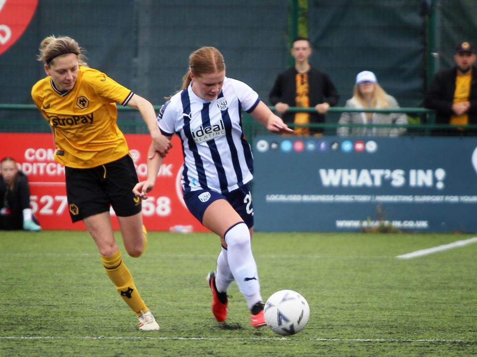 Albion Women in action against Wolves.