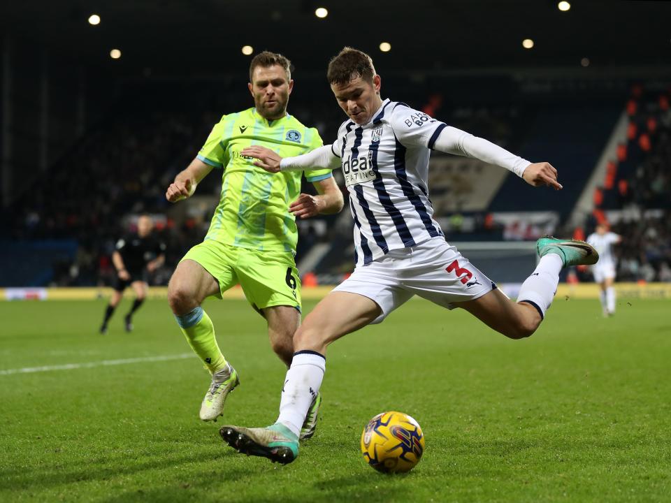 Conor Townsend on the ball against Blackburn 