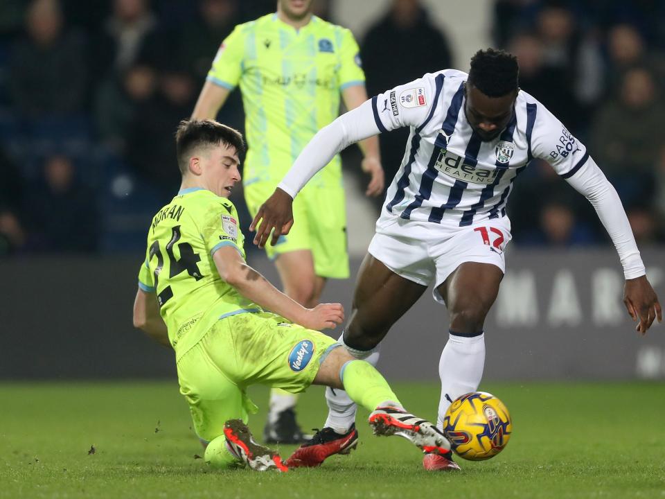 Daryl Dike on the ball against Blackburn